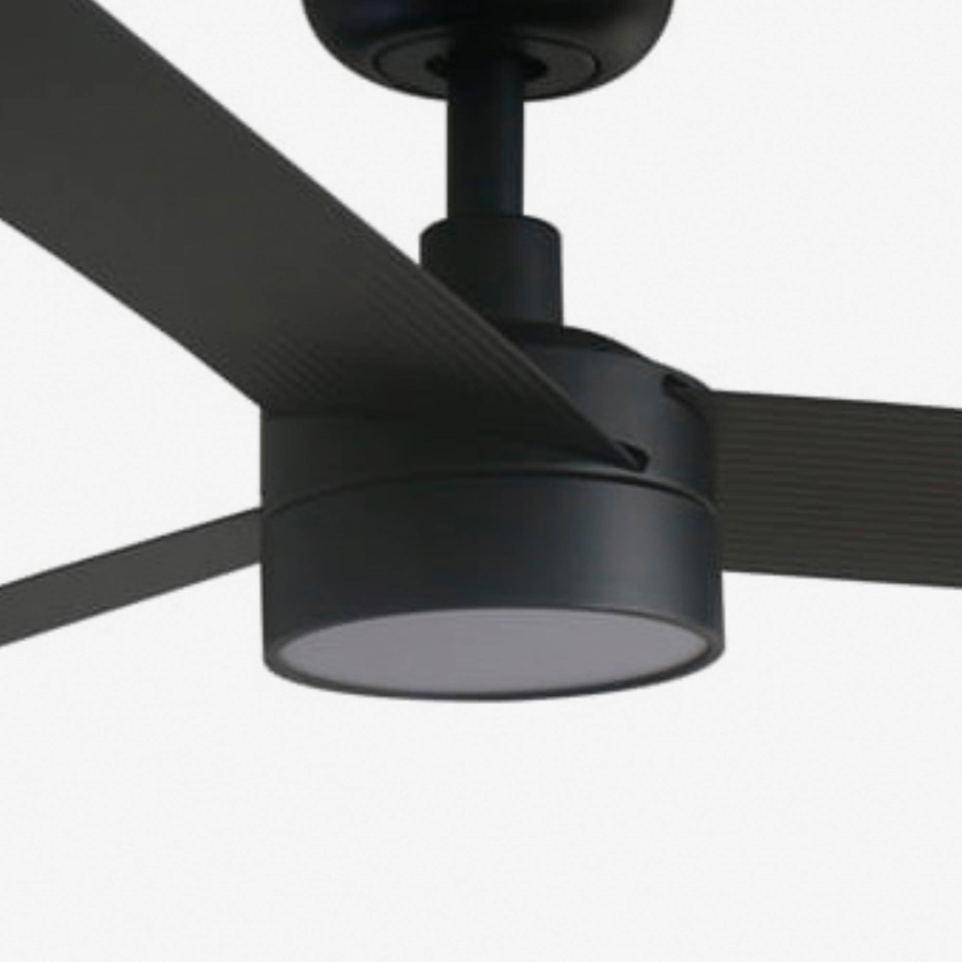 FARO 34293WT1S - LED Stmívatelný stropní ventilátor CRUISER XL LED/18W/230V 2700/3000/4000K pr. 160 cm černá Wi-Fi Tuya + dálkové ovládání