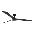 FARO 34293WT1S - LED Stmívatelný stropní ventilátor CRUISER XL LED/18W/230V 2700/3000/4000K pr. 160 cm černá Wi-Fi Tuya + dálkové ovládání