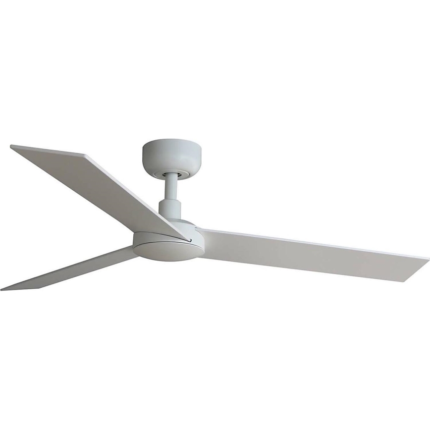 FARO 34295WT - Stropní ventilátor RUDDER S bílá/béžová pr. 106 cm Wi-Fi Tuya + dálkové ovládání