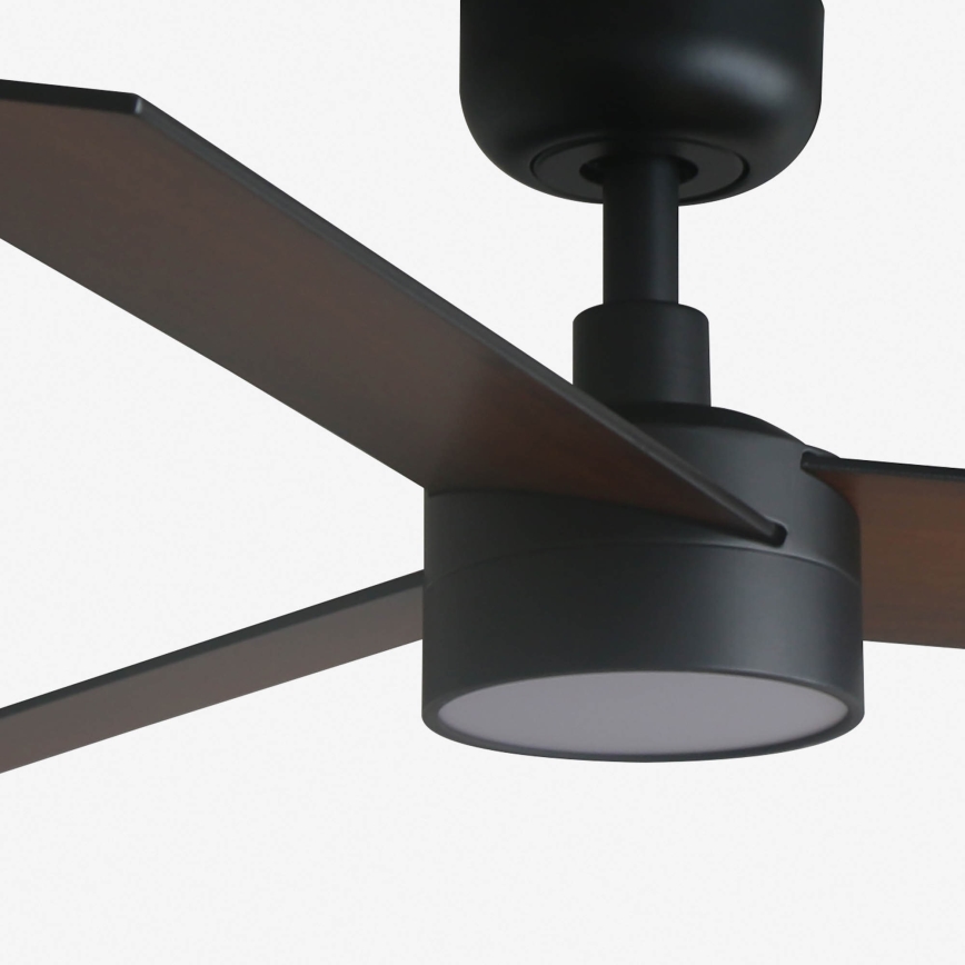 FARO 34296-1TW - LED Stmívatelný stropní ventilátor RUDDER S LED/18W/230V 2700/3000/4000K pr. 106 cm černá + dálkové ovládání