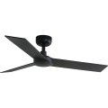 FARO 34296WT - Stropní ventilátor RUDDER S černá/hnědá pr. 106 cm Wi-Fi Tuya + dálkové ovládání