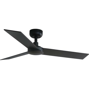FARO 34296WT - Stropní ventilátor RUDDER S černá/hnědá pr. 106 cm Wi-Fi Tuya + dálkové ovládání