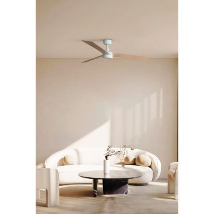 FARO 34297-1TW - LED Stmívatelný ventilátor RUDDER L LED/20W/230V 2700/3000/4000K pr. 132 cm + dálkové ovládání