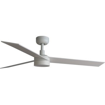 FARO 34297WT-1TW - LED Stmívatelný stropní ventilátor RUDDER L LED/18W/230V 2700/4350/6000K bílá pr. 132 cm Wi-Fi Tuya + dálkové ovládání