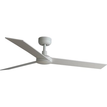 FARO 34297WT - Stropní ventilátor RUDDER L bílá/béžová pr. 132 cm Wi-Fi Tuya + dálkové ovládání