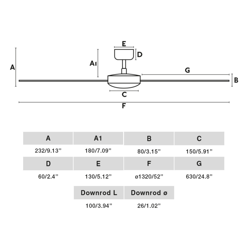 FARO 34297WT - Stropní ventilátor RUDDER L bílá/béžová pr. 132 cm Wi-Fi Tuya + dálkové ovládání