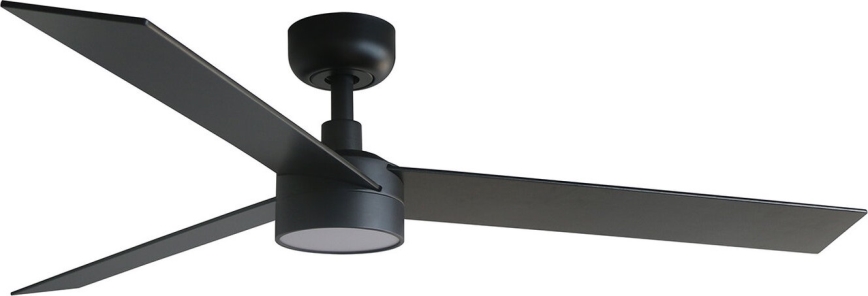 FARO 34298WT-1TW - LED Stmívatelný stropní ventilátor RUDDER L LED/18W/230V 2700/4350/6000K černá pr. 132 cm Wi-Fi Tuya + dálkové ovládání
