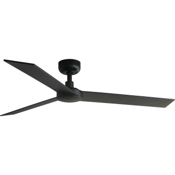FARO 34298WT - Stropní ventilátor RUDDER L černá/wenge pr. 132 cm Wi-Fi Tuya + dálkové ovládání