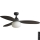 FARO 34301-11L - Stropní ventilátor PALMA 1xE27/15W/230V hnědá pr. 129 cm IP44 + dálkové ovládání