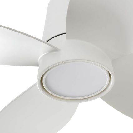 FARO 34315WT - LED Stmívatelný stropní ventilátor KLOVER TUB S LED/20W/230V 2700/4000/6500K bílá pr. 80 cm Wi-Fi Tuya + dálkové ovládání