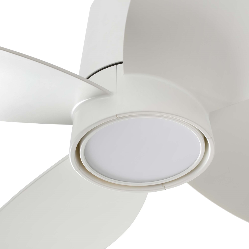 FARO 34315WT - LED Stmívatelný stropní ventilátor KLOVER TUB S LED/20W/230V 2700/4000/6500K bílá pr. 80 cm Wi-Fi Tuya + dálkové ovládání