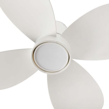 FARO 34315WT - LED Stmívatelný stropní ventilátor KLOVER TUB S LED/20W/230V 2700/4000/6500K bílá pr. 80 cm Wi-Fi Tuya + dálkové ovládání