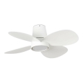 FARO 34315WT - LED Stmívatelný stropní ventilátor KLOVER TUB S LED/20W/230V 2700/4000/6500K bílá pr. 80 cm Wi-Fi Tuya + dálkové ovládání