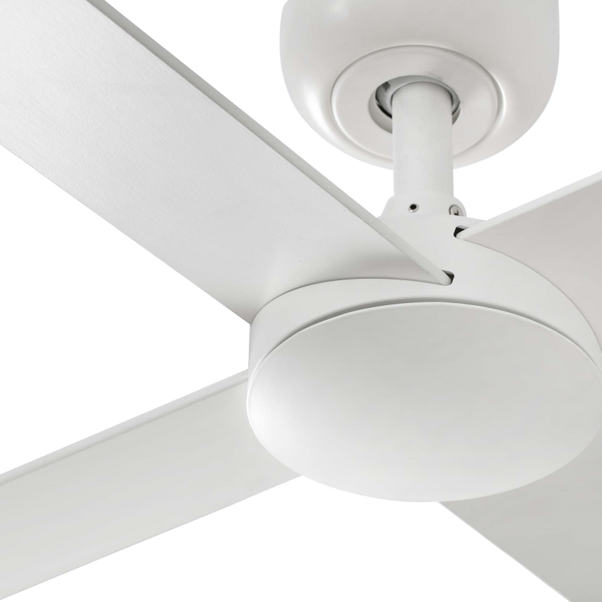 FARO 34355WT - Stropní ventilátor RUDDER L bílá/béžová pr. 132 cm Wi-Fi Tuya + dálkové ovládání