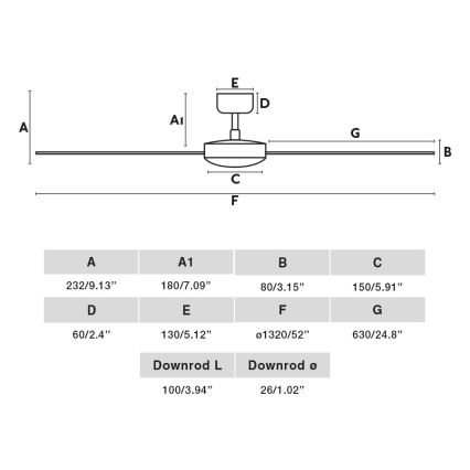 FARO 34355WT - Stropní ventilátor RUDDER L bílá/béžová pr. 132 cm Wi-Fi Tuya + dálkové ovládání