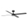 FARO 34356-1TW - LED Stmívatelný stropní ventilátor RUDDER L LED/20W/230V černá/hnědá pr. 132 cm + dálkové ovládání