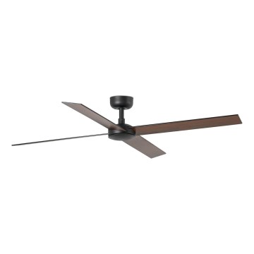 FARO 34356 - Stropní ventilátor RUDDER L hnědá/černá pr. 132 cm + dálkové ovládání