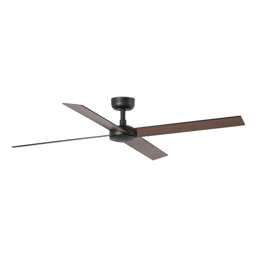 FARO 34356 - Stropní ventilátor RUDDER L hnědá/černá pr. 132 cm + dálkové ovládání