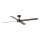 FARO 34356 - Stropní ventilátor RUDDER L hnědá/černá pr. 132 cm + dálkové ovládání