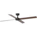 FARO 34356WT - Stropní ventilátor RUDDER L hnědá/černá pr. 132 cm Wi-Fi Tuya + dálkové ovládání