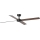 FARO 34356WT - Stropní ventilátor RUDDER L hnědá/černá pr. 132 cm Wi-Fi Tuya + dálkové ovládání