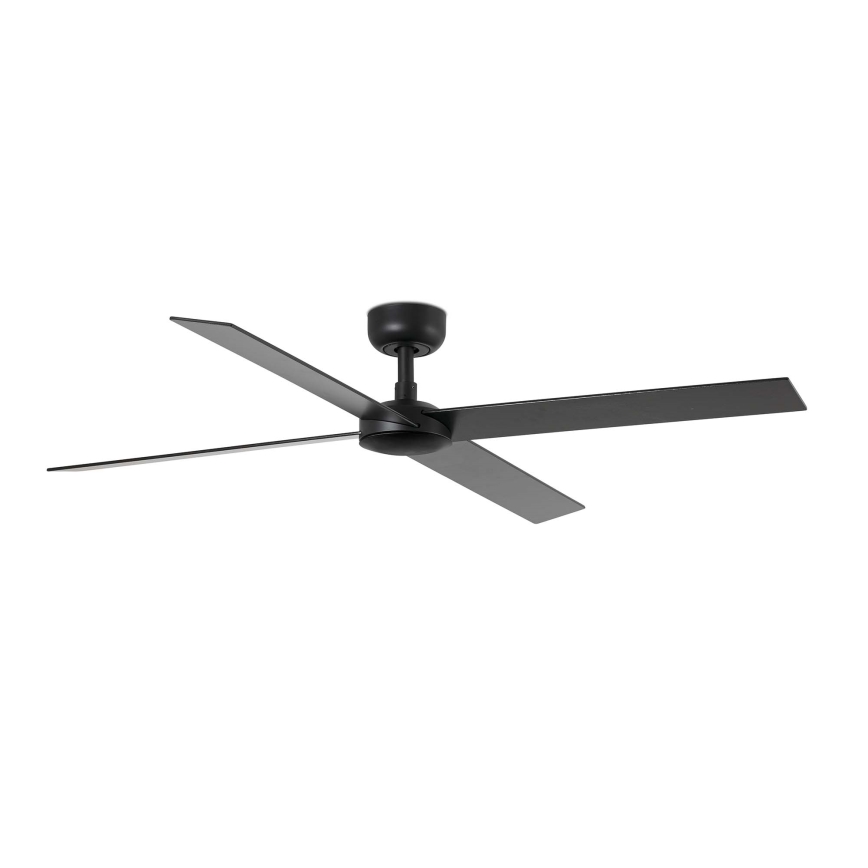 FARO 34356WT - Stropní ventilátor RUDDER L hnědá/černá pr. 132 cm Wi-Fi Tuya + dálkové ovládání