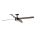 FARO 34356WT1S - LED Stmívatelný stropní ventilátor RUDDER L LED/18W/230V 2700/3000/4000K pr. 132 cm hnědá/černá Wi-Fi Tuya + dálkové ovládání