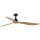 FARO 34360 - Stropní ventilátor OUTWOOD L hnědá/černá pr. 150 cm IP44 + dálkové ovládání