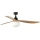 FARO 34360WT-11L - Stropní ventilátor OUTWOOD L 1xE27/15W/230V hnědá/černá pr. 150 cm Wi-Fi Tuya IP44 + dálkové ovládání