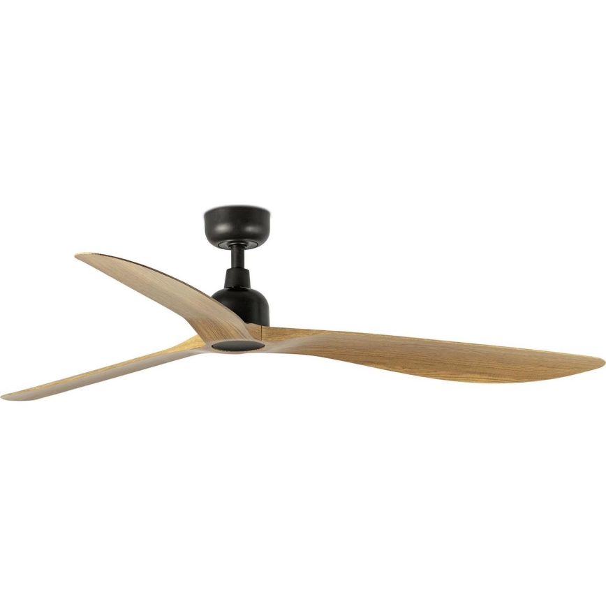 FARO 34360WT - Stropní ventilátor OUTWOOD L hnědá/černá pr. 150 cm Wi-Fi Tuya IP44 + dálkové ovládání