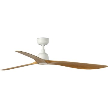 FARO 34361WT - Stropní ventilátor OUTWOOD L hnědá/bílá pr. 150 cm Wi-Fi Tuya IP44 + dálkové ovládání