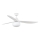 FARO 34363WT-11L - Stropní ventilátor OUTWOOD L 1xE27/15W/230V bílá pr. 150 cm Wi-Fi Tuya IP44 + dálkové ovládání