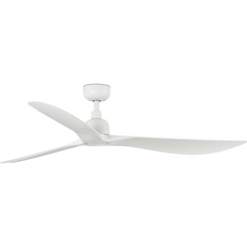 FARO 34363WT - Stropní ventilátor OUTWOOD L bílá pr. 150 cm Wi-Fi Tuya IP44 + dálkové ovládání