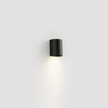 FARO 40523 - Nástěnné svítidlo SOLE 1xGU10/8W/230V černá kulatý