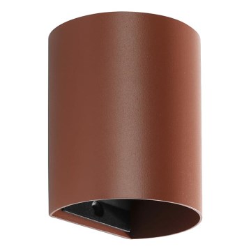 FARO 40525 - Nástěnné svítidlo SOLE 1xGU10/8W/230V cihlová kulatý
