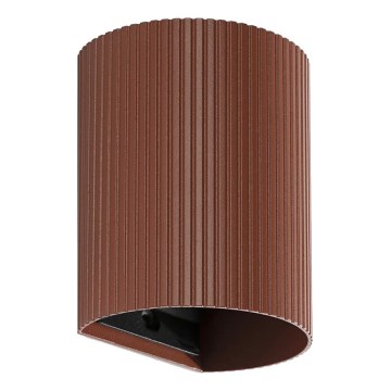 FARO 40529 - Nástěnné svítidlo SOLE 1xGU10/8W/230V cihlová vroubkovaná kulatý
