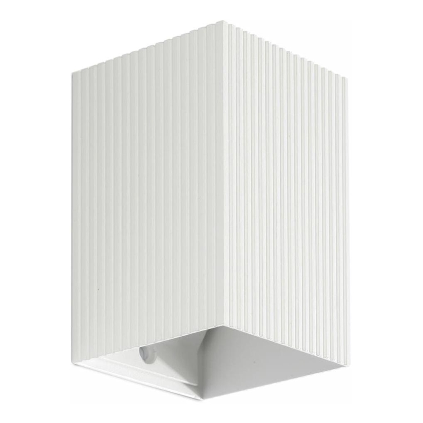 FARO 40534 - Nástěnné svítidlo SOLE 1xGU10/8W/230V bílá vroubkovaná hranatý