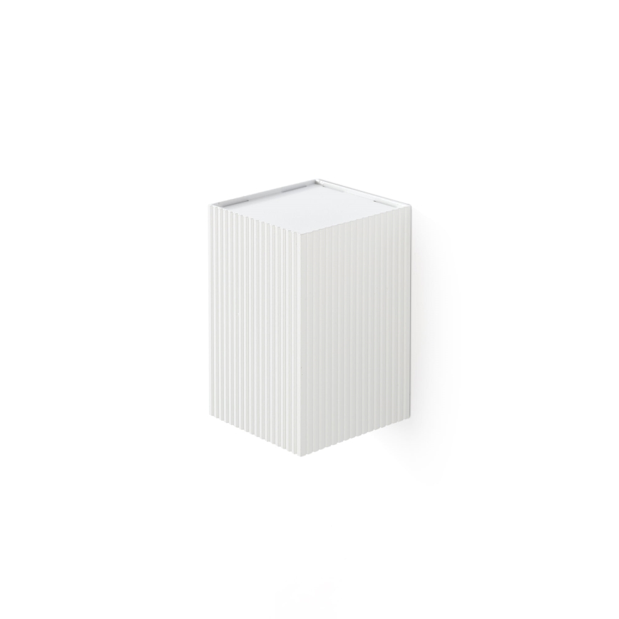 FARO 40534 - Nástěnné svítidlo SOLE 1xGU10/8W/230V bílá vroubkovaná hranatý