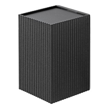 FARO 40535 - Nástěnné svítidlo SOLE 1xGU10/8W/230V černá vroubkovaná hranatý