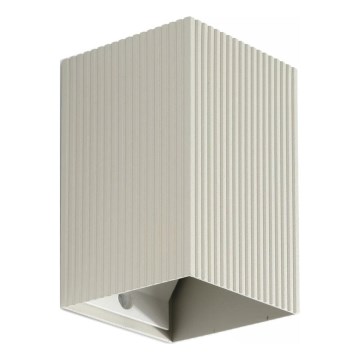 FARO 40536 - Nástěnné svítidlo SOLE 1xGU10/8W/230V šedá vroubkovaná hranatý