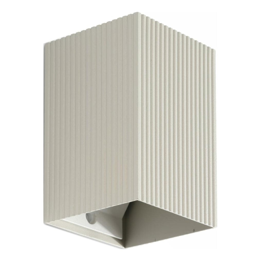 FARO 40536 - Nástěnné svítidlo SOLE 1xGU10/8W/230V šedá vroubkovaná hranatý