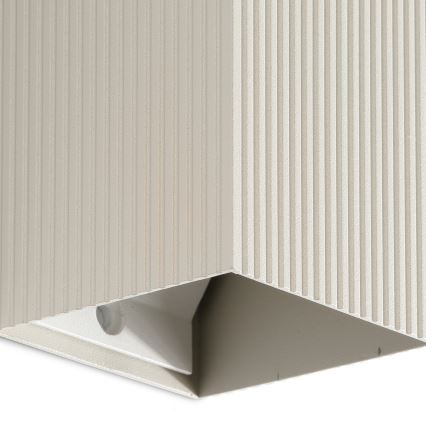 FARO 40536 - Nástěnné svítidlo SOLE 1xGU10/8W/230V šedá vroubkovaná hranatý