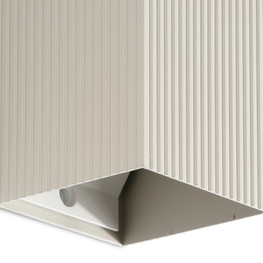 FARO 40536 - Nástěnné svítidlo SOLE 1xGU10/8W/230V šedá vroubkovaná hranatý