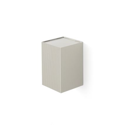 FARO 40536 - Nástěnné svítidlo SOLE 1xGU10/8W/230V šedá vroubkovaná hranatý