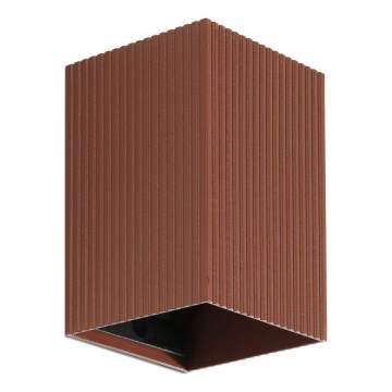 FARO 40537 - Nástěnné svítidlo SOLE 1xGU10/8W/230V cihlová vroubkovaná hranatý
