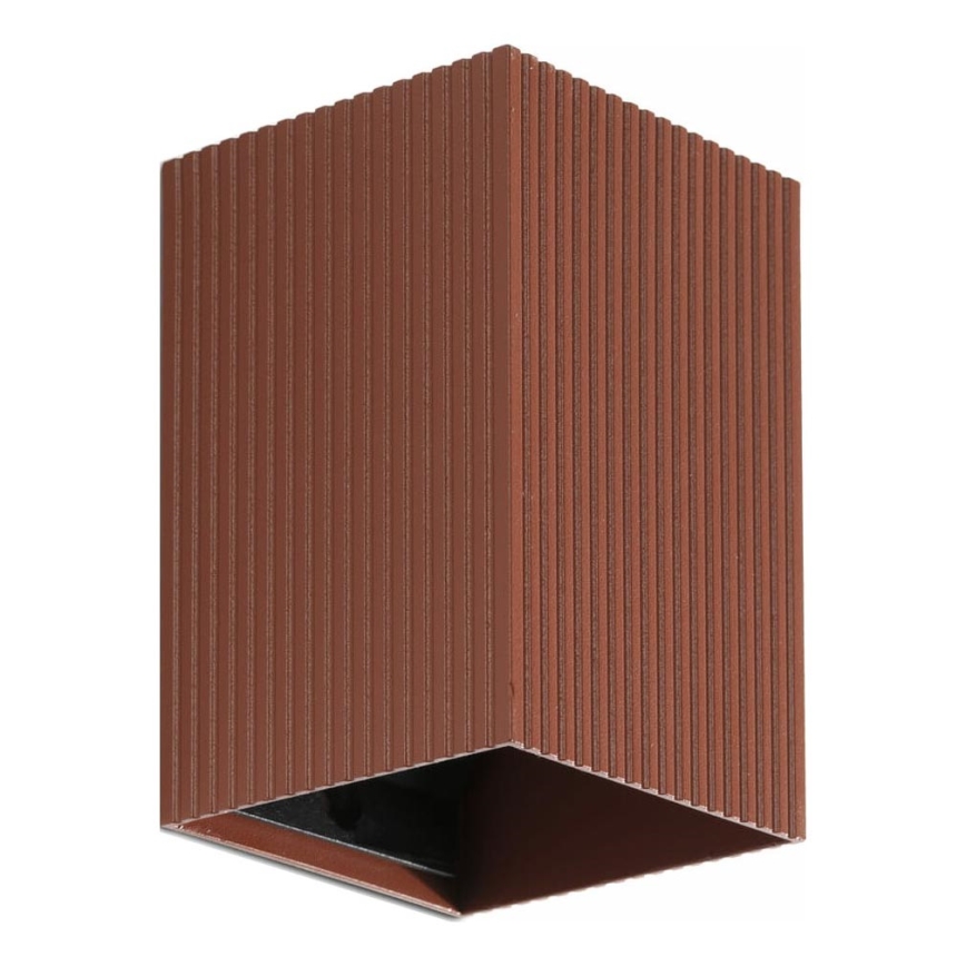 FARO 40537 - Nástěnné svítidlo SOLE 1xGU10/8W/230V cihlová vroubkovaná hranatý