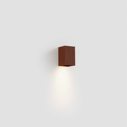 FARO 40537 - Nástěnné svítidlo SOLE 1xGU10/8W/230V cihlová vroubkovaná hranatý