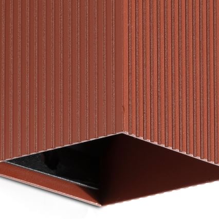 FARO 40537 - Nástěnné svítidlo SOLE 1xGU10/8W/230V cihlová vroubkovaná hranatý
