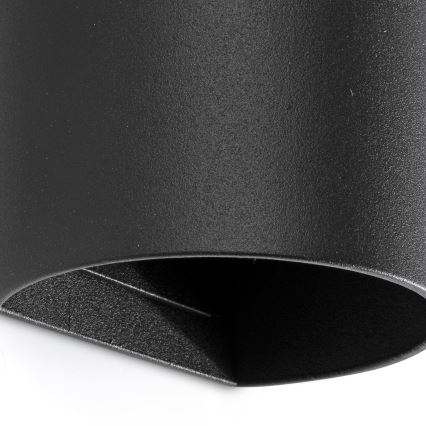 FARO 40539 - Nástěnné svítidlo SOLE 2xGU10/8W/230V černá kulatý