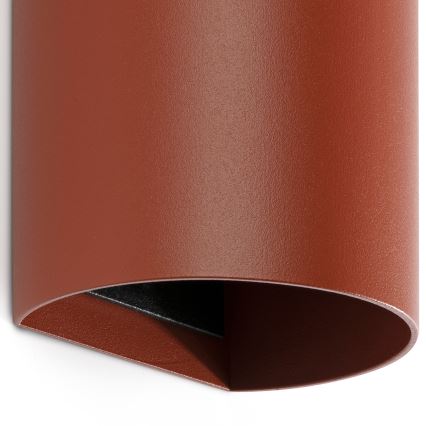 FARO 40541 - Nástěnné svítidlo SOLE 2xGU10/8W/230V cihlová kulatý